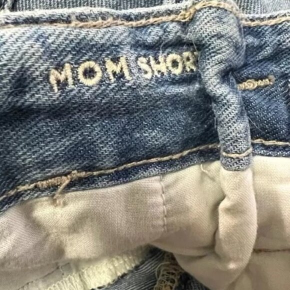 NWT $59 American Eagle Misses JR Size 2 High Rise Pleated Front Belt Mom Shorts - Picture 4 of 4